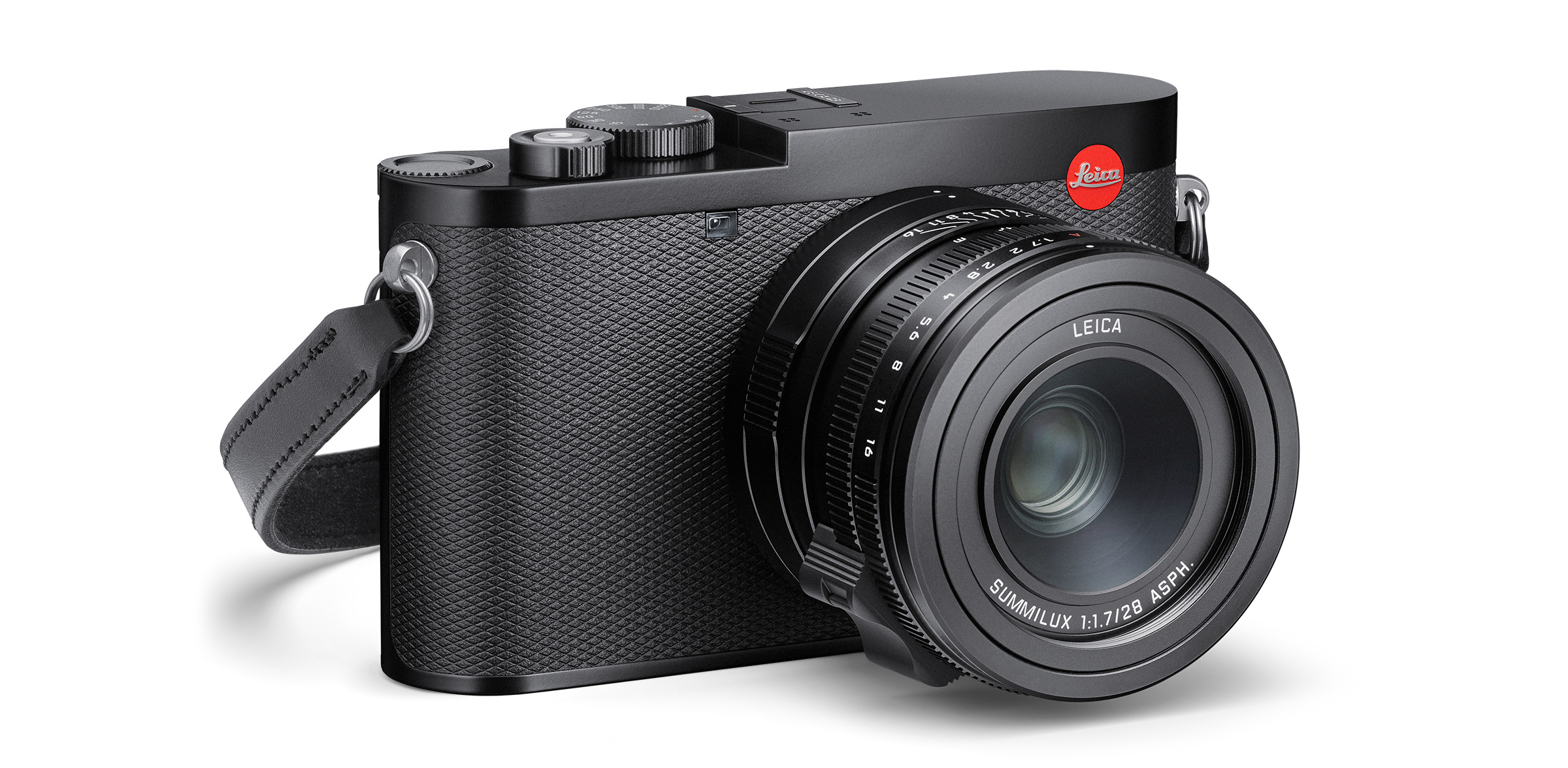 Leica Q3 camera with strap